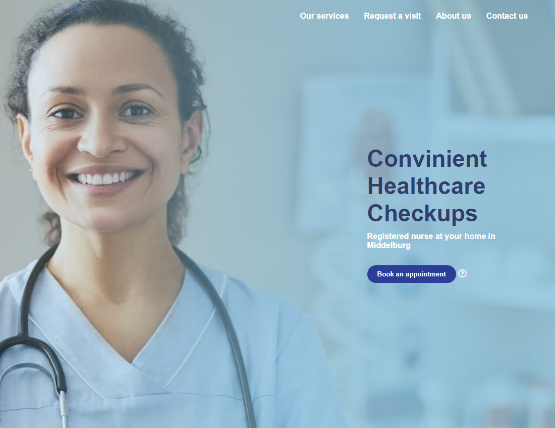 image of the Nurse at homes website